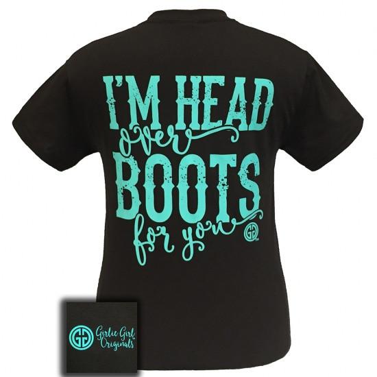 Girlie Girl Originals Country I'm Head Over Boots For You T-Shirt Short Sleeve