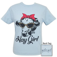Girlie Girl Originals Hay Girl Cow T-Shirt Short Sleeve