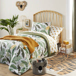 New Full/Queen Botanical Garden Cotton Comforter Set Green - Pillowfort