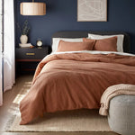 New Full/Queen Size  Carmel Waffle Weave Duvet & Sham Set