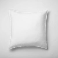 New TWO Casaluna 26 x 26 Euro Heavyweight Linen Blend Throw Pillow White