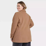 Plus Size Women's Relaxed Fit Blazer - Universal Thread Brown NWT