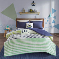 New Urban Habitat Luke 5pc. Full/Queen Cotton Shark Print Reversible Kids' Comforter Set - Urban Habitat