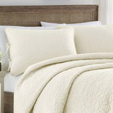 New Laura Ashley Felicity Quilt And Sham Set King Size Ivory