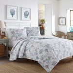 NEW Available instore only Beach Bliss Pelican Quilt & Sham Set Gray King Size Tommy Bahama