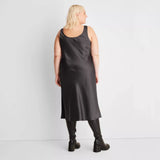 Women's  Plus Size Scoop Neck Strappy Midi Slip Dress - Future Collective™ with Reese Blutstein