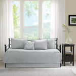 New Madison Park Gray Vancouver Daybed Cover Set 6pc