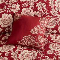 Madison Park Red Rose Cotton Twill Reversible Coverlet Set (Full/Queen) 6pc