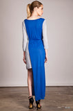 Umgee Women High Low Blue Dress Short Maxi