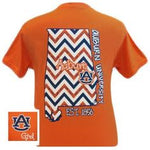 Girlie Girl Originals Auburn University T-Shirt Short Sleeve Orange