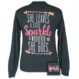 Girlie Girl Originals Sparkle Dark Heather Long Sleeve Jersey T-Shirt