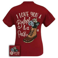 Girlie Girl Originals I Love You A Bushel & A Peck Red short sleeve T-Shirt
