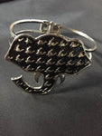 New Houndstooth Elephant Bangle Bracelet. Alabama Inspired
