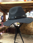 Designer Black Felt Hat