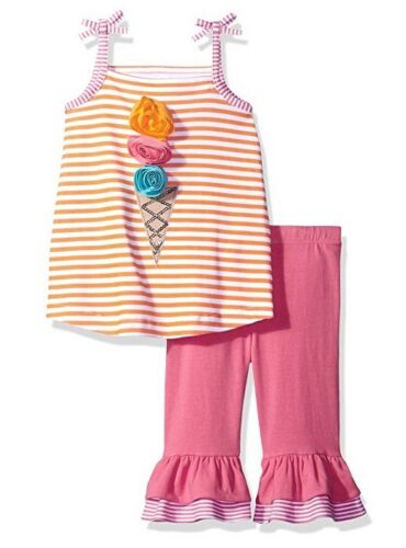 Mud Pie Summer Fun Ice Cream Tank Capri outfit Girls New Pink Multi In –  Patterson & Yates Variety LLC