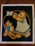 Baby bears unstretched unframed canvas 20x24