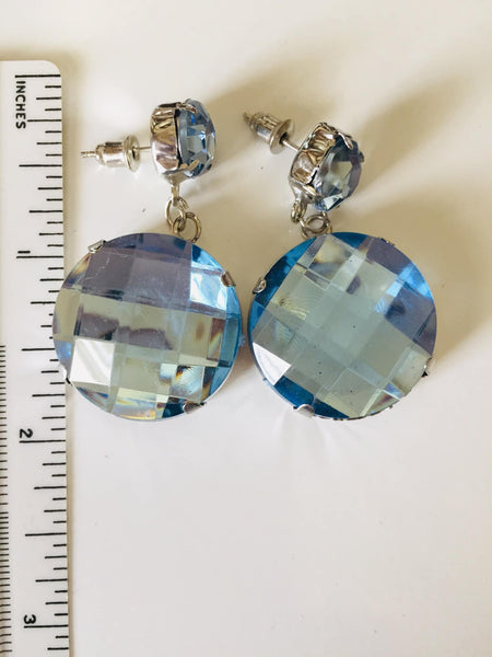 Fashion Jewelry Blue Vintage Look Hobo Earrings New Discontinued Stock