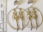 Fashion Jewelry silver Vintage Look Hobo Earrings New Discontinued Stock