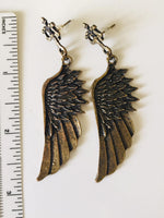Fashion Jewelry Eagle Wings Vintage Look Hobo Earrings New Discontinued Stock
