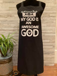 Chef Apron My God Is An Awesome God Reversible