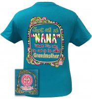 Girlie Girl Originals Cool NaNa Tropical Blue T-Shirt Short Sleeves
