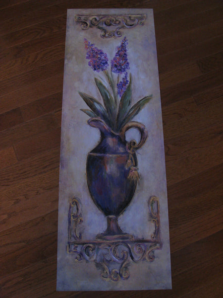 Amethyst & tassel floral II art print/poster unframed.