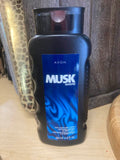 Avon Musk Marine 2-in-1 Hair & Body Wash 11.8 fl oz Shower Gel Musk Bath Bodywash