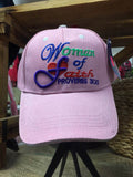 Woman Of Faith Jesus Baseball Cap Hat Adjustable Strap Pink New
