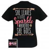 Girlie Girl Originals She Leaves A Little Sparkle wherever she goes short sleeves T-shirt