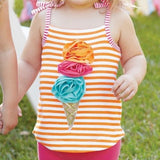 Mud Pie Summer Fun Ice Cream Tank Capri outfit Girls New Pink Multi Infant Toddler