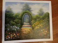 Garden Path unstretched unframed canvas 20x24