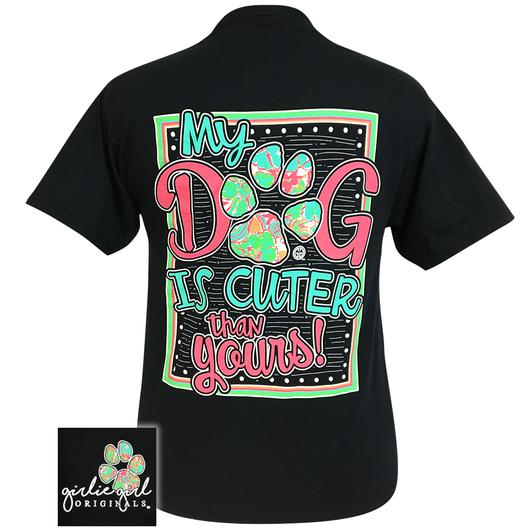 Girlie Girl Originals My Dog Is Cuter Than Yours Ladies Short Sleeve T-Shirt