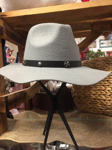Designer Grey Felt Hat