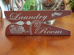 New Barn Red Laundry Room Cloth Pin Shape Plaque with hanger 15.5 x 6
