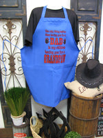Chef Apron Blue The only thing better than having you for a dad is my children having you for a Grandpaw.