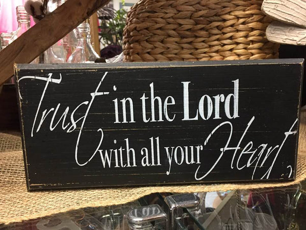 Trust in the Lord plaque