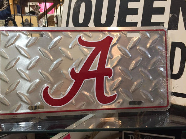 Alabama Crimson Tide metal license plate car tag