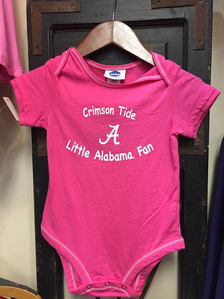 Alabama Pink Girl baby infant onesies
