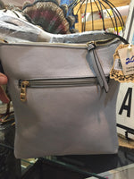 New crossbody compartment shoulder bag gray