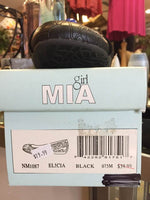 New MIA girl black shoes size 7.5M.