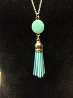 New Small Tassel Necklace Turquoise