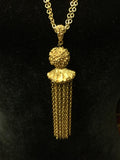 Gently Used Vintage Fashion Jewelry Necklace Gold