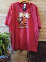 2009 Champions Alabama Crimson Tide T- Shirt Size 2x Red