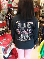 Girlie Girl Originals She Leaves A Sparkle Long Sleeve Jersey T-Shirt