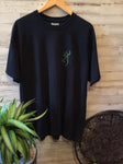 Unisex Black Size Large Deer T-Shirt