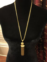 Gently Used Vintage Fashion Jewelry Necklace Gold